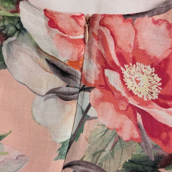 TEELA NYC Gorgeous Ema Eyelet Lace Peach Floral Dress Half Sleeve Girls' 7 - Picture 4 of 9